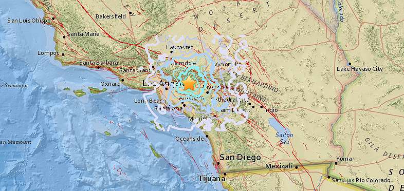 Ofrecen detalles del sismo de Los Ángeles