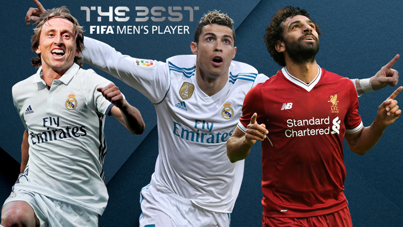 Cristiano, Modric y Salah, finalistas al premio The Best