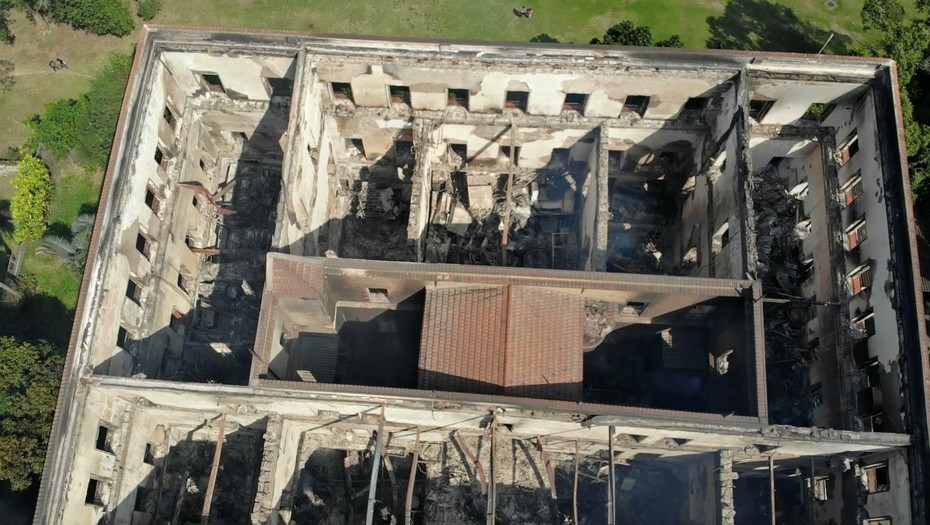 Lo que se quemó en incendio de Museo Nacional de Río
