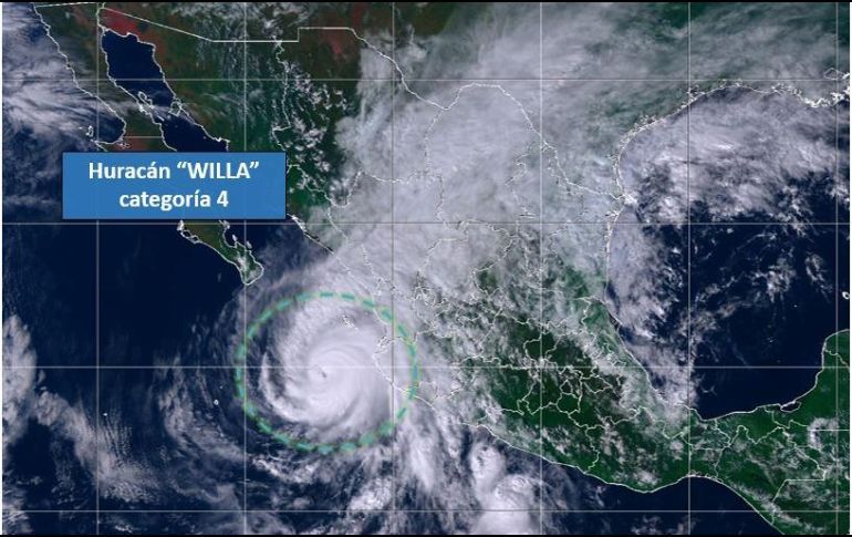 Hacia México huracán Willa, potencialmente catastrófico