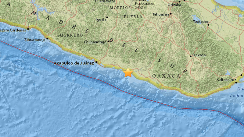 Sismo de magnitud 4,4 sacude Pacífico sur mexicano